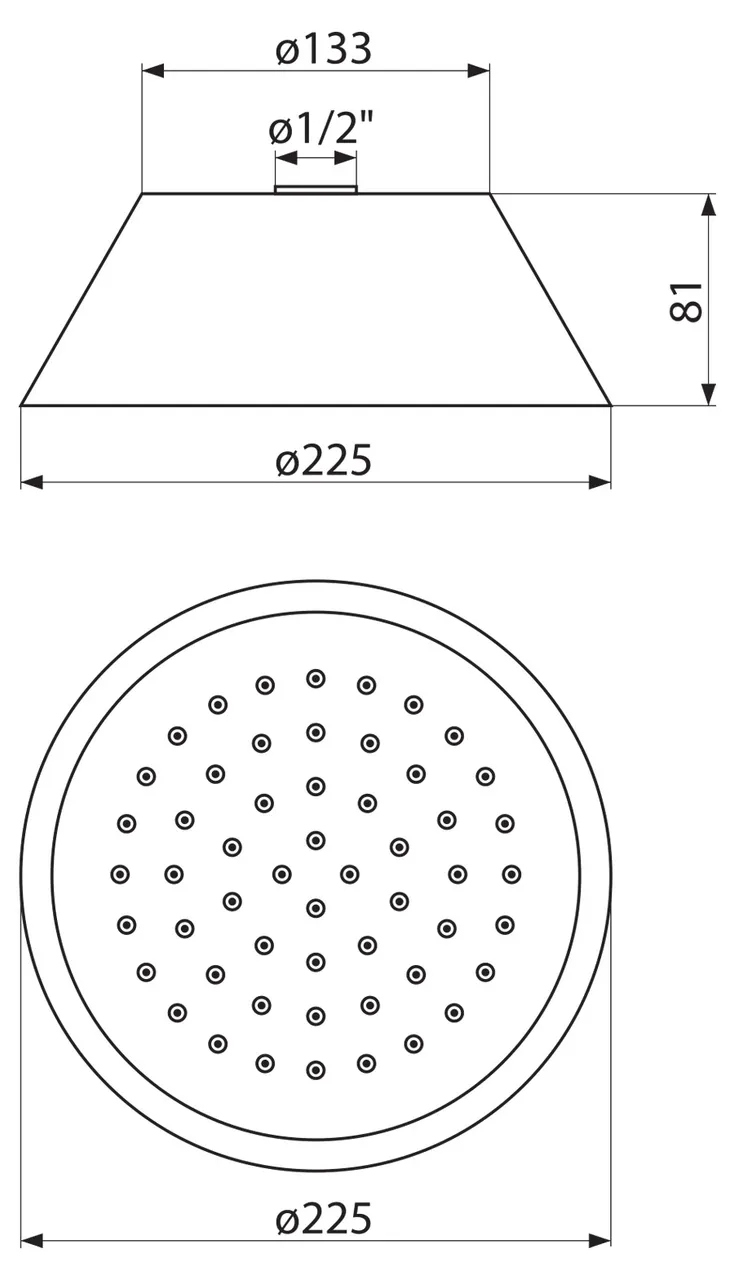 Верхний душ CEZARES CZR-SPA200-01 — фото 2, Верхние души