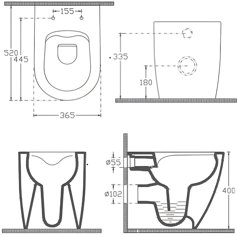 Товар: Чаша приставного унитаза Allen Brau Reality 4.32004.AN антрацит - фото 3 Чаша приставного унитаза Allen Brau Reality 4.32004.AN антрацит — фото 3, Приставные унитазы