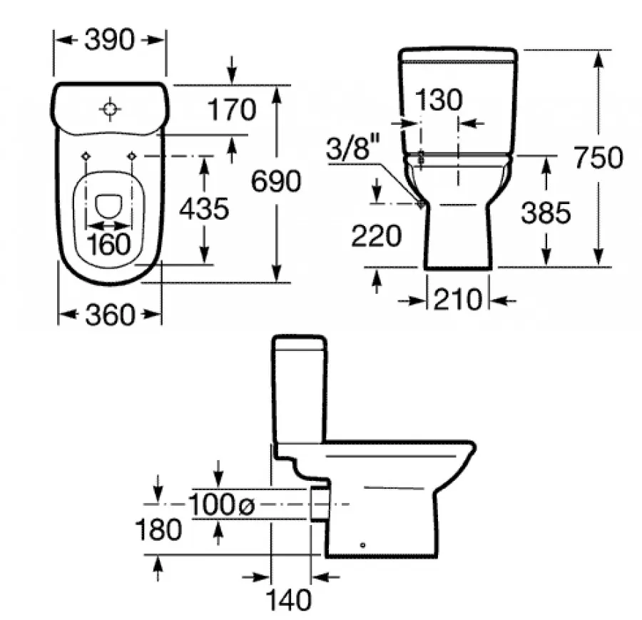 Товар: GIRALDA Чаша унитаза, горизонтальный выпуск, установочный комплект, упак. в кор. ROCA 7342466000 - фото 6 GIRALDA Чаша унитаза, горизонтальный выпуск, установочный комплект, упак. в кор. ROCA 7342466000 — фото 6, Напольные унитазы