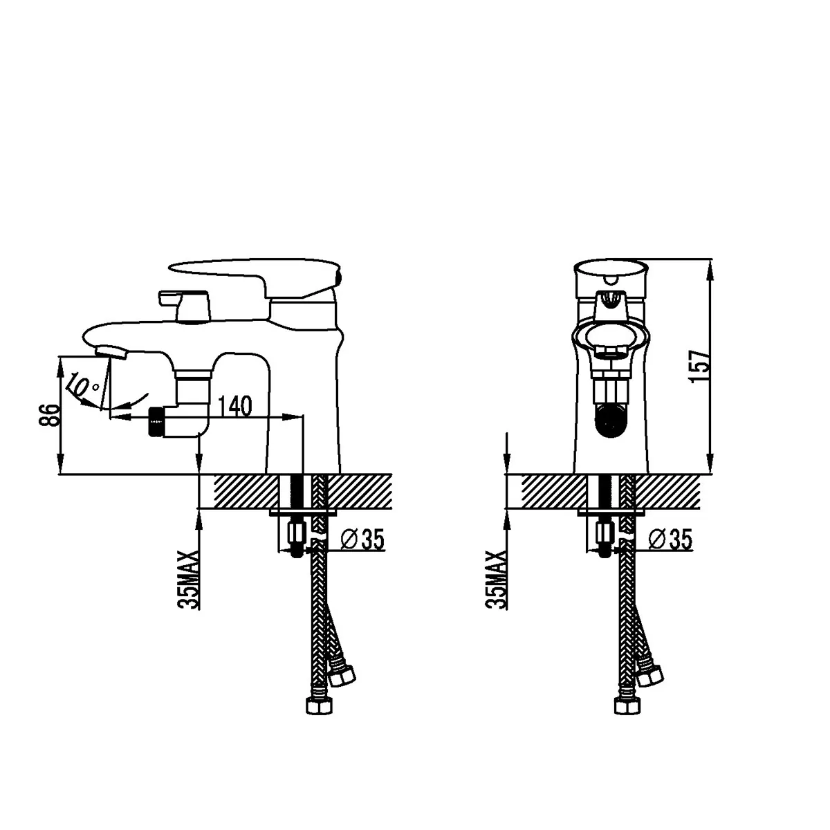 Товар: Status Смеситель на борт ванны, на борт с изливом 140мм, р/ОД, хром, LM, LM4415C - фото 2 Status Смеситель на борт ванны, на борт с изливом 140мм, р/ОД, хром, LM, LM4415C — фото 2, Смесители на борт ванны