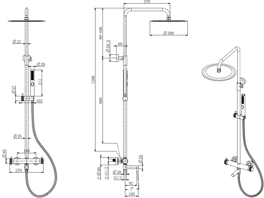 Товар: Душевая стойка Allen Brau Priority 5.31T10-GB золото - фото 2 Душевая стойка Allen Brau Priority 5.31T10-GB золото — фото 2, Душевые стойки