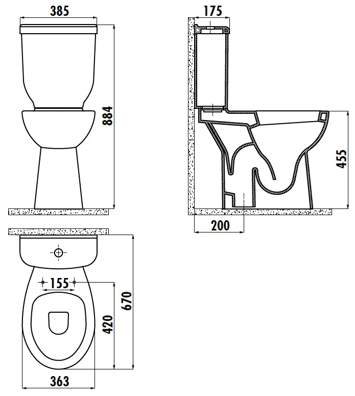 Товар: CREAVIT Унитаз для инвалидов BD305-11CB00E-0000 - фото 3 CREAVIT Унитаз для инвалидов BD305-11CB00E-0000 — фото 3, Напольные унитазы