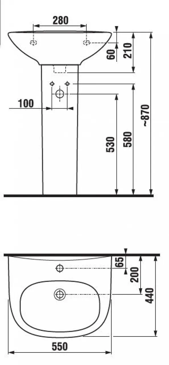 Товар: ZETA Пьедестал JIKA 8193900000009 - фото 4 ZETA Пьедестал JIKA 8193900000009 — фото 4, Консоли для раковины