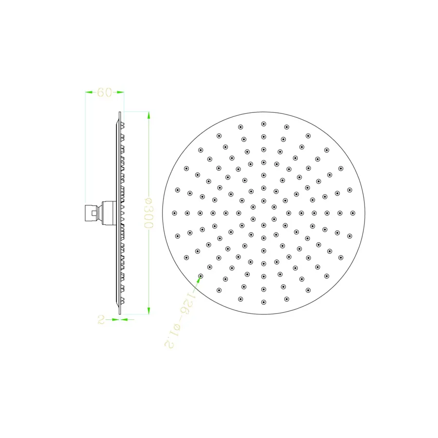 Товар: KS0001CMAT Головной душ d300 мм., металл, 1 режим, ЧЕРНЫЙ МАТОВЫЙ - фото 2 KS0001CMAT Головной душ d300 мм., металл, 1 режим, ЧЕРНЫЙ МАТОВЫЙ — фото 2, Верхние души