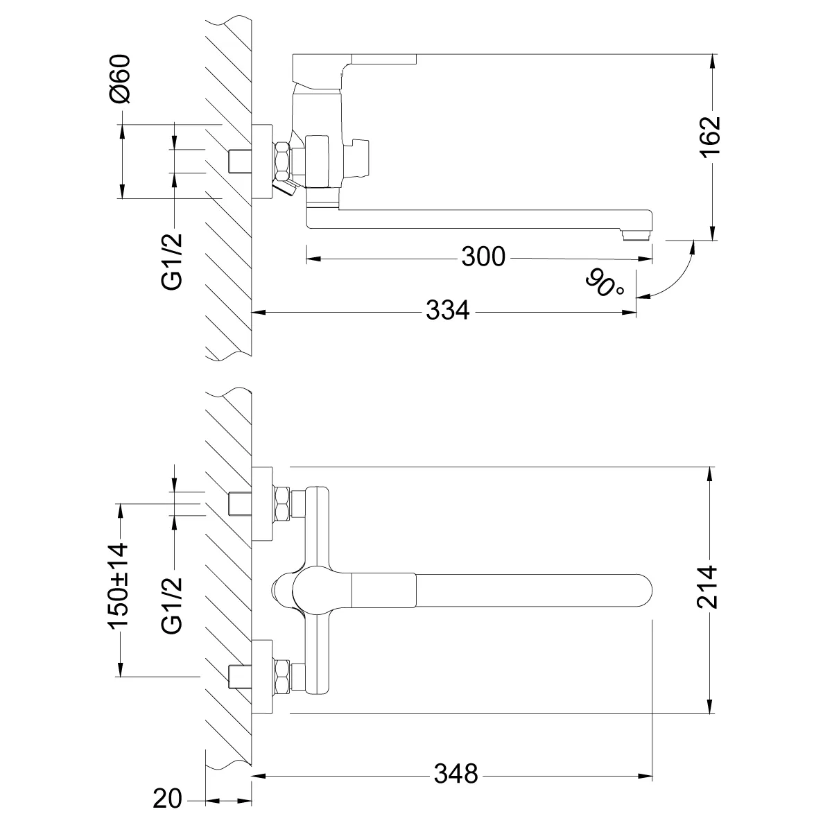 Товар: Aura Смеситель для ванны, плоск.пов.излив 300мм, р/ОД цвет, хром, LM, LM0651C - фото 3 Aura Смеситель для ванны, плоск.пов.излив 300мм, р/ОД цвет, хром, LM, LM0651C — фото 3, Смеситель для ванны