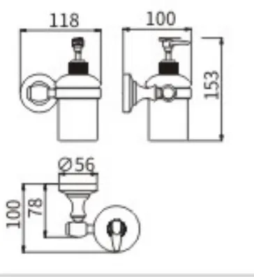 Дозатор CeramaLux 52012 — фото 2, Дозаторы