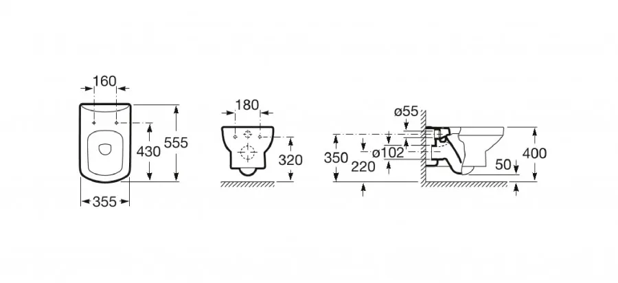 Товар: DAMA SENSO Чаша подвесного унитаза. ROCA 7346517000 - фото 11 DAMA SENSO Чаша подвесного унитаза. ROCA 7346517000 — фото 11, Подвесные унитазы