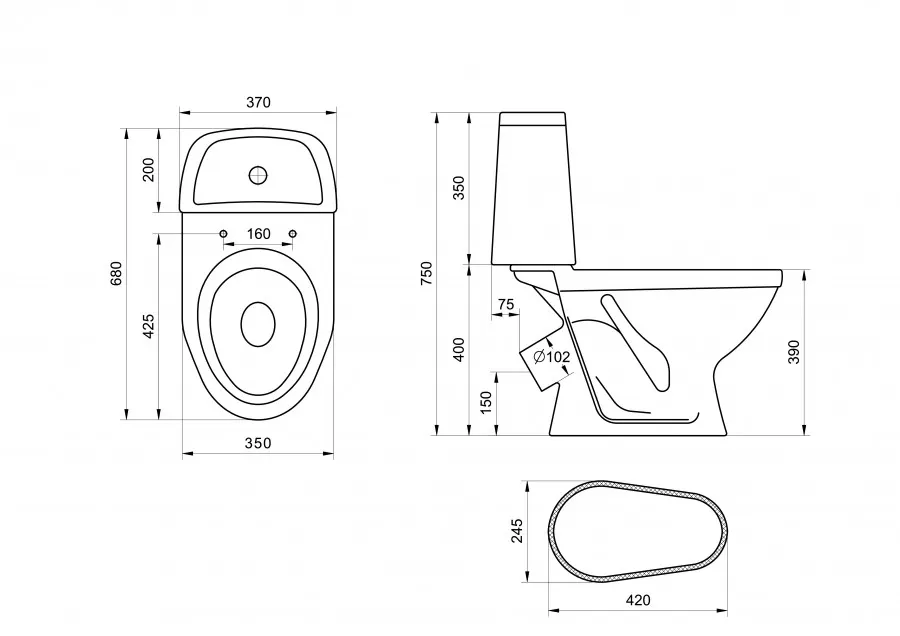 Товар: Унитаз-компакт "Соната" косой выпуск,1 сорт,с кнопочной арматурой и сиденьем,крап на белом ,SANTERI 1P2012S0100BF - фото 7 Унитаз-компакт "Соната" косой выпуск,1 сорт,с кнопочной арматурой и сиденьем,крап на белом ,SANTERI 1P2012S0100BF — фото 7, Напольные унитазы