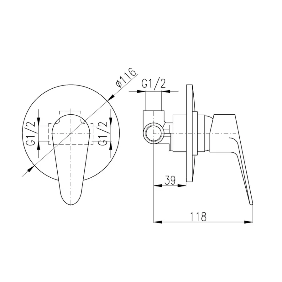 Товар: Смеситель Victoria для душа, VI283 - фото 2 Смеситель Victoria для душа, VI283 — фото 2, Смеситель для душа