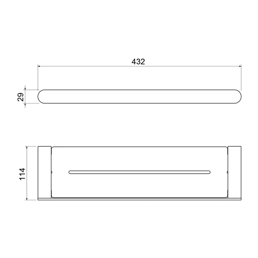 Товар: Полка Timo Saona 13073/03 черный - фото 2 Полка Timo Saona 13073/03 черный — фото 2, Полки для ванной и душа