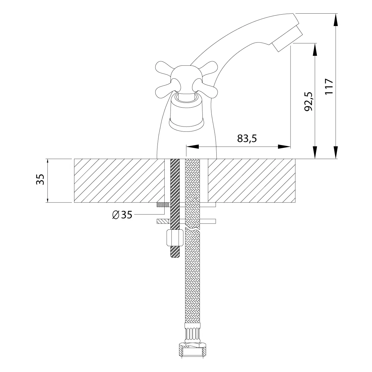 Товар: H02 Смеситель для раковины, монолит.излив 84мм, р/ДВ, хром, ROS, H02-61 - фото 3 H02 Смеситель для раковины, монолит.излив 84мм, р/ДВ, хром, ROS, H02-61 — фото 3, Смесители для раковины