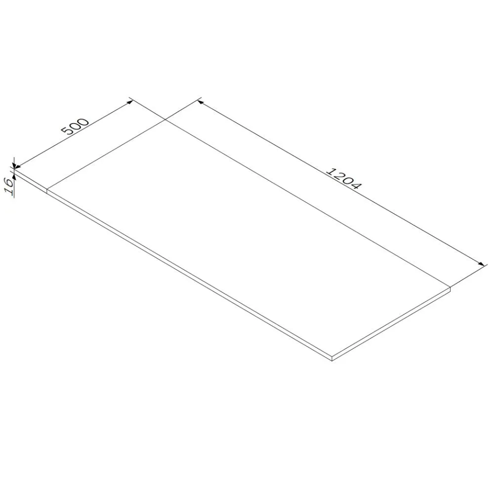 M8FST1200OF Func, Столешница, 120 см, цвет дерево текстурир-ое — фото 2, Столешницы под раковину