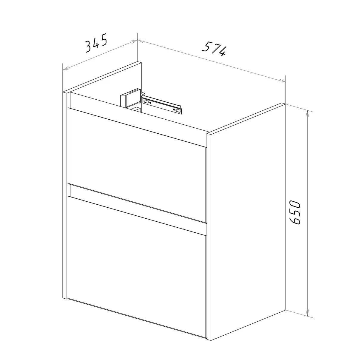 Товар: Тумба Lemark COMBI 60 см под 1 раковину, подвесная/напольная, 2 ящика, цвет планки: Чёрный, цвет кор LM03C60T-black - фото 8 Тумба Lemark COMBI 60 см под 1 раковину, подвесная/напольная, 2 ящика, цвет планки: Чёрный, цвет кор LM03C60T-black — фото 8, Тумбы под раковину