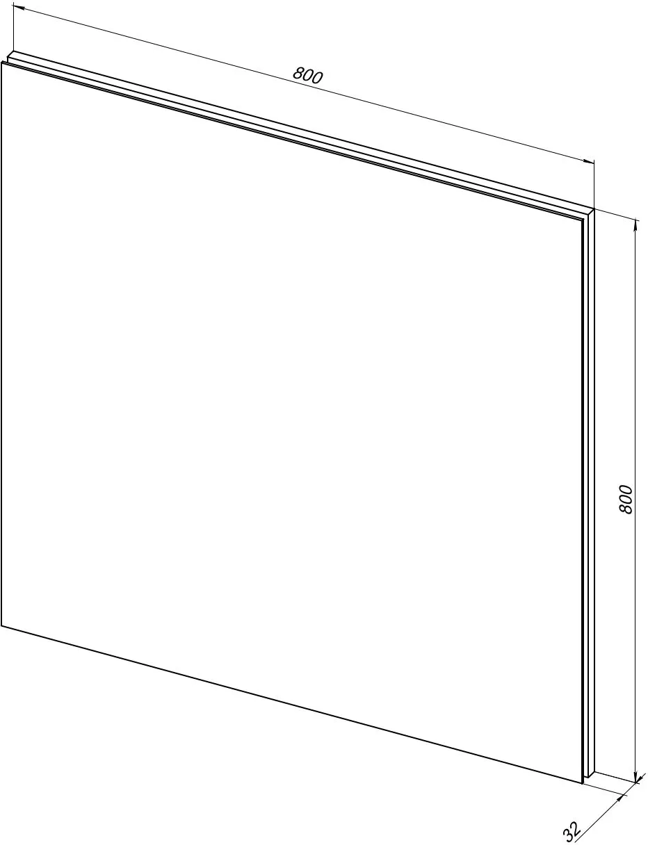 Товар: Зеркало Aquanet Гласс 80 белый LED 00274016 - фото 5 Зеркало Aquanet Гласс 80 белый LED 00274016 — фото 5, Зеркала в ванную комнату