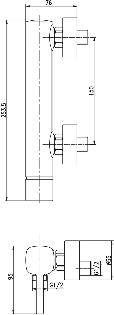 Товар: Смеситель для душа Aquanet Minima AF130-30C - фото 3 Смеситель для душа Aquanet Minima AF130-30C — фото 3, Смеситель для душа