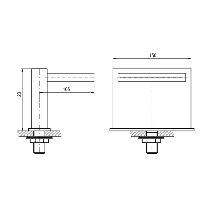 Товар: VOD6601 Водопад 150 х 120 мм. без переключателя - фото 2 VOD6601 Водопад 150 х 120 мм. без переключателя — фото 2, Изливы