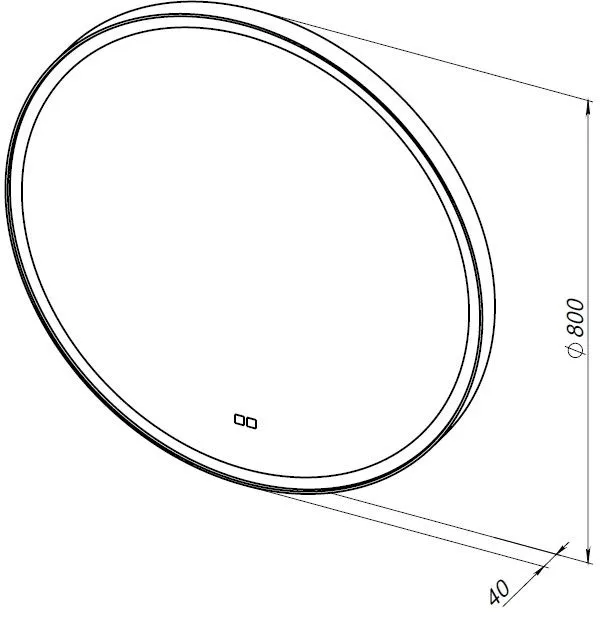 Товар: Зеркало Aquanet Тренд 80 черный 00316653 - фото 7 Зеркало Aquanet Тренд 80 черный 00316653 — фото 7, Зеркала в ванную комнату