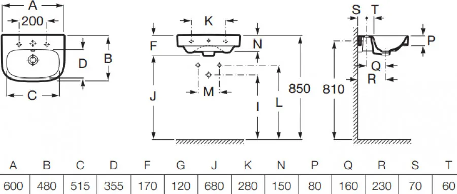Товар: DEBBA Раковина 600х480 мм. (RU). ROCA 732799400Y - фото 3 DEBBA Раковина 600х480 мм. (RU). ROCA 732799400Y — фото 3, Раковины