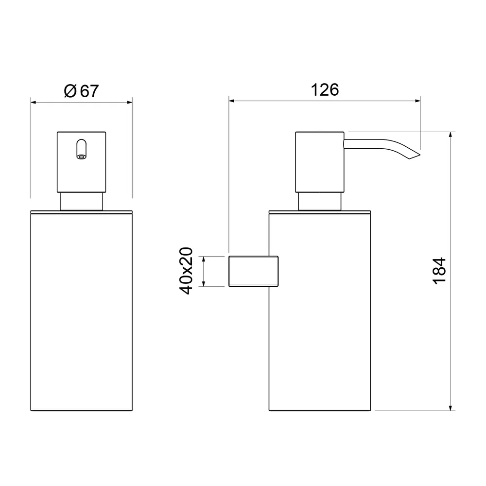 Дозатор Timo Luiro 18639/03 черный — фото 2, Дозаторы