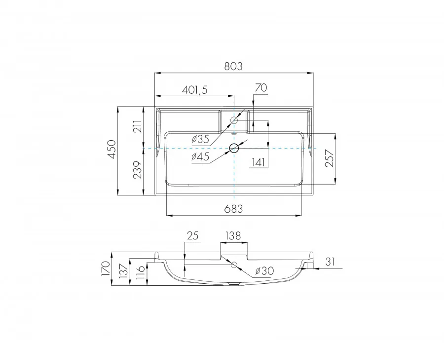 Товар: Раковина ФАБИА 80, белая 1A708031FB010 - фото 4 Раковина ФАБИА 80, белая 1A708031FB010 — фото 4, Раковины