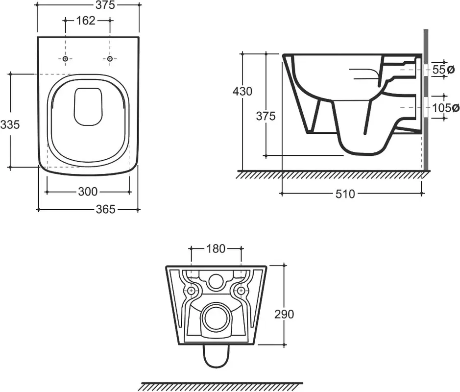 Товар: Унитаз подвесной КЕРАМИН ТОБАГО R МЛ Slim Soft Close безободковый, сиденье дюропласт с микролифтом CDB00027033 (4810531143567) - фото 5 Унитаз подвесной КЕРАМИН ТОБАГО R МЛ Slim Soft Close безободковый, сиденье дюропласт с микролифтом CDB00027033 (4810531143567) — фото 5, Подвесные унитазы