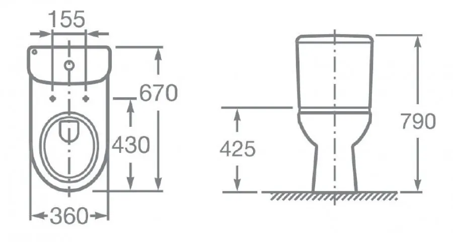 Товар: ACCESS Унитаз-компакт, косой выпуск, 2-х режимная арматура, сиденье дюропласт Soft-close, Cip up, RO 734P23900Y - фото 14 ACCESS Унитаз-компакт, косой выпуск, 2-х режимная арматура, сиденье дюропласт Soft-close, Cip up, RO 734P23900Y — фото 14, Напольные унитазы