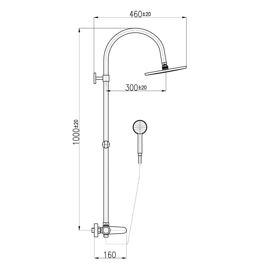 Товар: TG182.5/3BC TIGRIS - смеситель для душа, душевой комплект, БЕЛЫЙ ГЛЯНЦЕВЫЙ/ХРОМ - фото 2 TG182.5/3BC TIGRIS - смеситель для душа, душевой комплект, БЕЛЫЙ ГЛЯНЦЕВЫЙ/ХРОМ — фото 2, Смеситель для душа