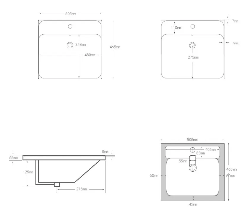 Раковина Aquanet Flash 50 00333265 — фото 9, Раковины