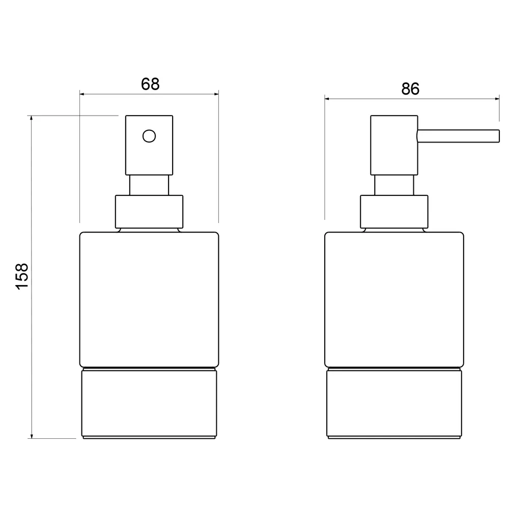 Товар: Дозатор настольный Timo Saona 13239/18 черное золото - фото 2 Дозатор настольный Timo Saona 13239/18 черное золото — фото 2, Дозаторы