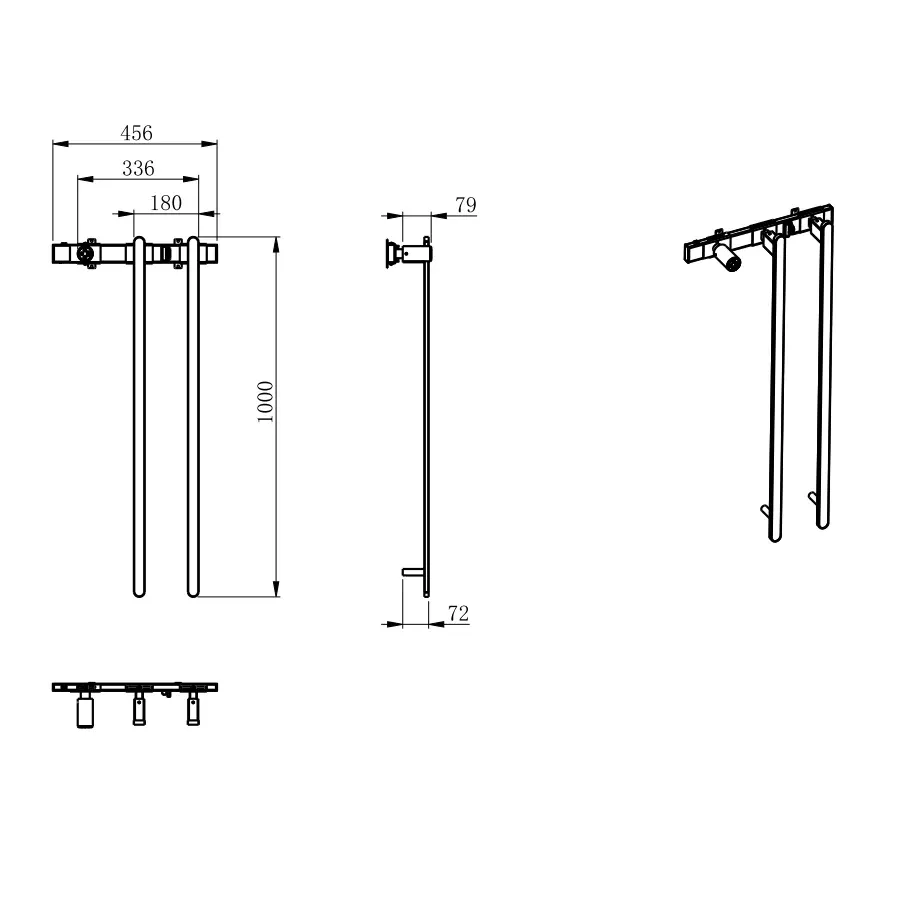 Товар: AQM3132BG Полотенцесушитель электрический (встраиваемый) 1000*456 c терморегуляторм, цвет: золото шл - фото 3 AQM3132BG Полотенцесушитель электрический (встраиваемый) 1000*456 c терморегуляторм, цвет: золото шл — фото 3, Электрические полотенцесушители
