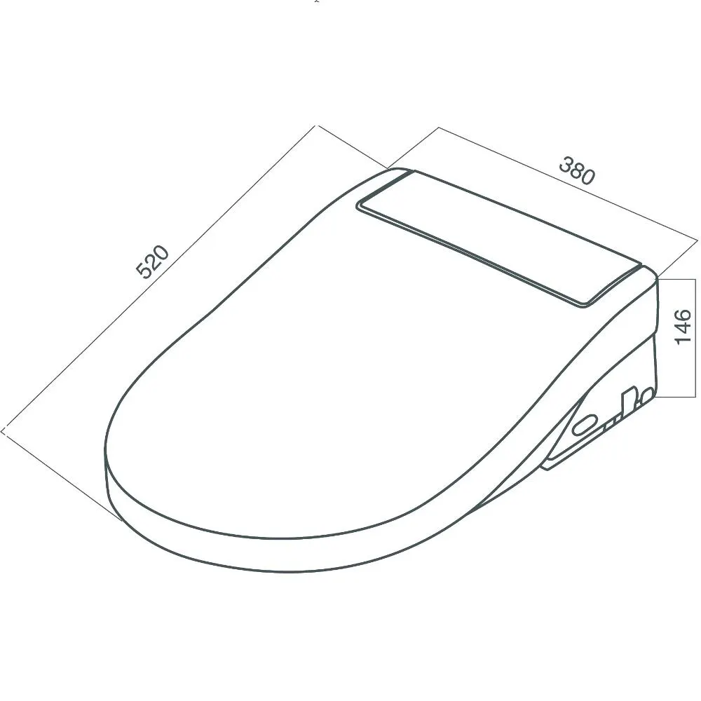 CCC7851WH Clean Care электронная крышка-биде — фото 8, Сиденья для унитаза