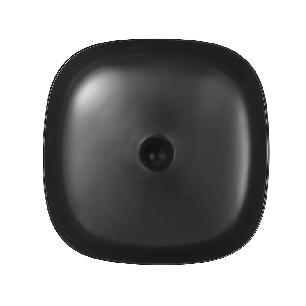 Раковина накладная ABBER Rechteck AC2217MB черная матовая — фото 3, Раковины накладные
