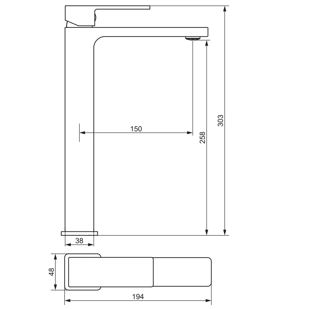 Товар: 530250600 Gala, смеситель для раковины высокий, золото - фото 3 530250600 Gala, смеситель для раковины высокий, золото — фото 3, Смесители для раковины