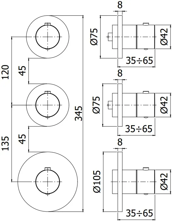Товар: Смеситель для ванны с душем Paffoni Modular Box MDE018BO - фото 2 Смеситель для ванны с душем Paffoni Modular Box MDE018BO — фото 2, Смеситель для ванны