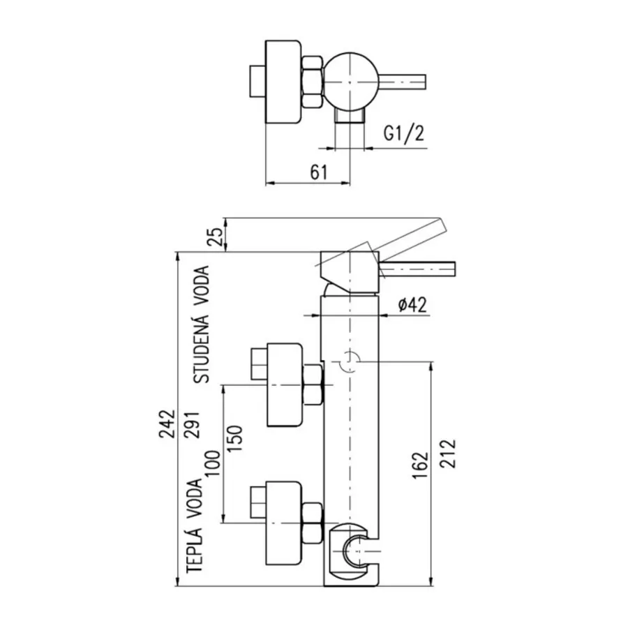 Товар: Смеситель Seina для душа, SE980.5 - фото 2 Смеситель Seina для душа, SE980.5 — фото 2, Смеситель для душа