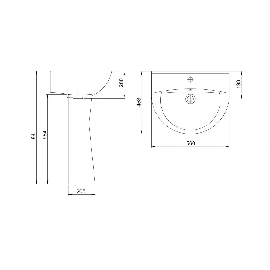 Товар: Умывальник "Воротынский" 56 см. с отв., переливом, крап на белом SANTERI 131116S0111B0 - фото 3 Умывальник "Воротынский" 56 см. с отв., переливом, крап на белом SANTERI 131116S0111B0 — фото 3, Раковины