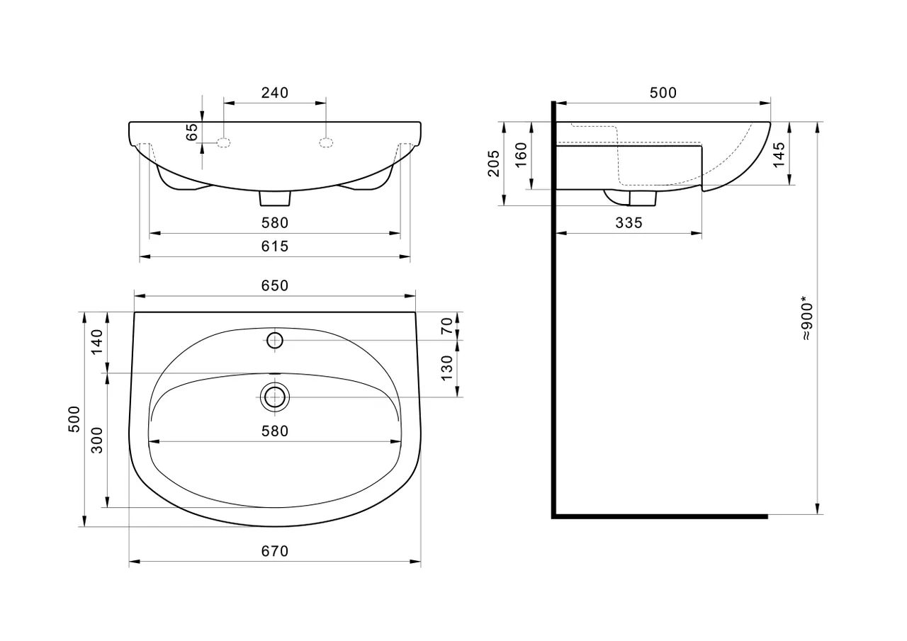 Товар: Раковина SANTEK Стелла 65 мебельная белый (WH110174) - фото 8 Раковина SANTEK Стелла 65 мебельная белый (WH110174) — фото 8, Раковины подвесные