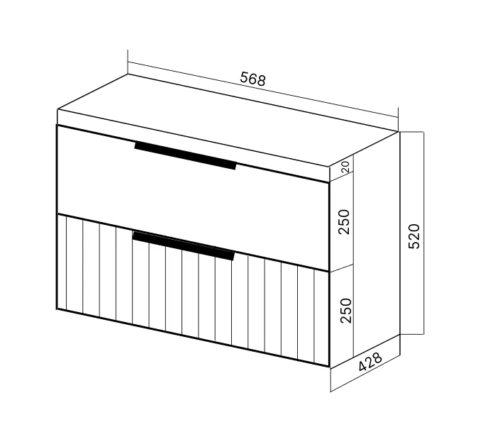 Товар: Тумба под раковину VIANT СИЦИЛИЯ 60 подвесная капучино (VSIC60MDCAP-T2YP) - фото 9 Тумба под раковину VIANT СИЦИЛИЯ 60 подвесная капучино (VSIC60MDCAP-T2YP) — фото 9, Тумбы под раковину