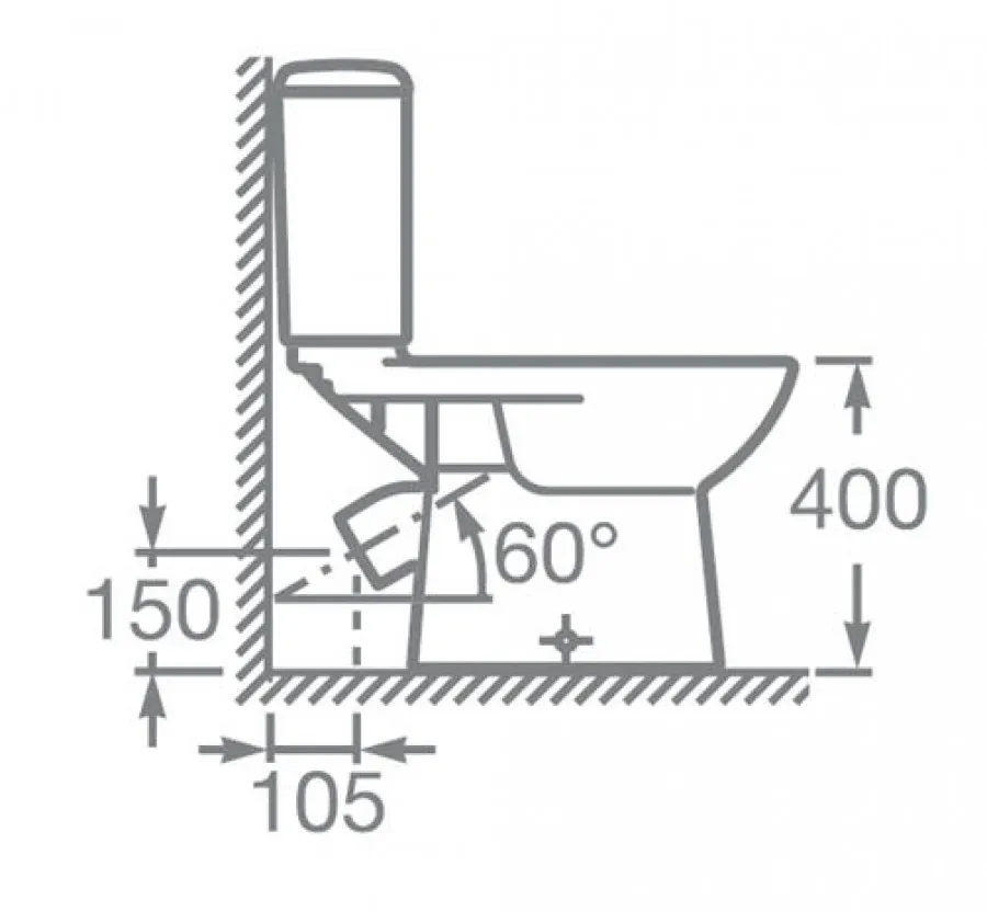 Товар: ACCESS Унитаз-компакт, косой выпуск, 2-х режимная арматура, сиденье дюропласт Soft-close, Cip up, RO 734P23900Y - фото 13 ACCESS Унитаз-компакт, косой выпуск, 2-х режимная арматура, сиденье дюропласт Soft-close, Cip up, RO 734P23900Y — фото 13, Напольные унитазы
