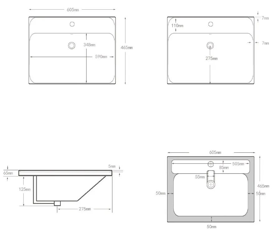 Раковина Aquanet Flash 60 00333266 — фото 9, Раковины