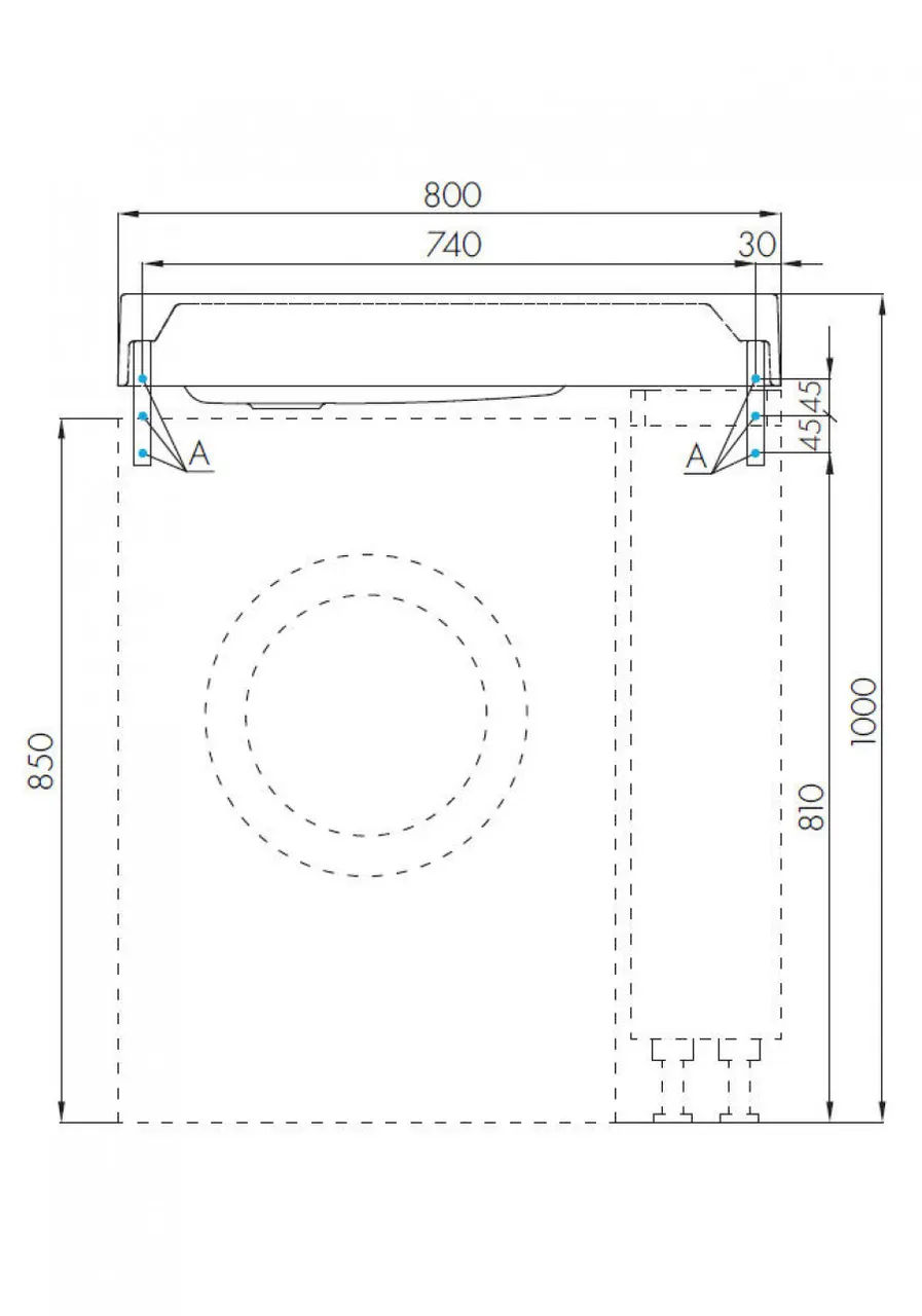 Товар: Раковина РЕЙН 80, белая 1A72113KRW010 - фото 4 Раковина РЕЙН 80, белая 1A72113KRW010 — фото 4, Раковины