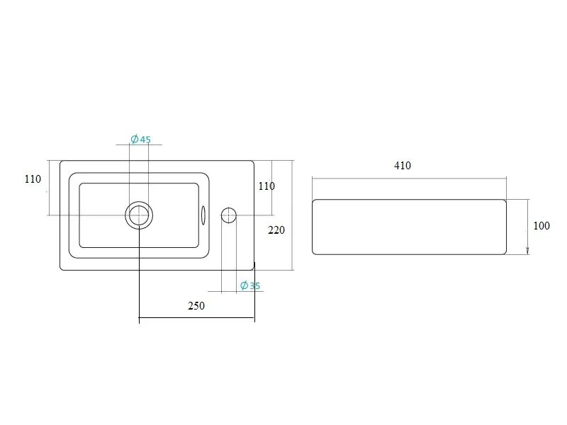 Товар: Раковина Bronze de Luxe 2460, белый - фото 2 Раковина Bronze de Luxe 2460, белый — фото 2, Раковины