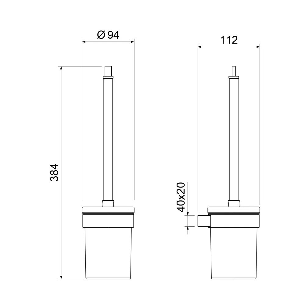 Товар: Щетка для туалета Timo Luiro 18561/00 хром - фото 2 Щетка для туалета Timo Luiro 18561/00 хром — фото 2, Аксессуары для туалета