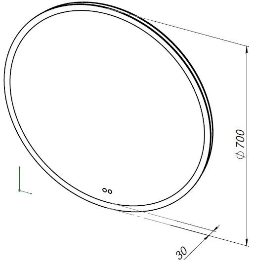 Товар: Зеркало Aquanet Арт 70 RGB LED 00336633 - фото 5 Зеркало Aquanet Арт 70 RGB LED 00336633 — фото 5, Зеркала в ванную комнату