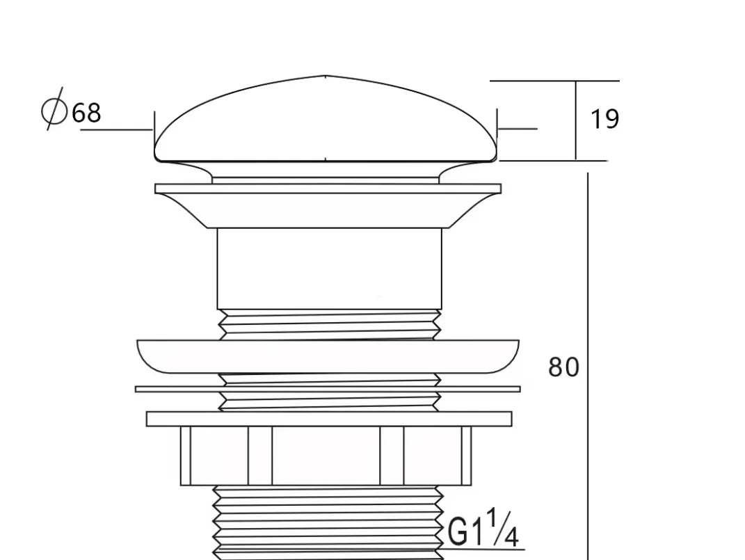 Донный клапан Aquanet белый, без перелива 00330950 — фото 5, Донные клапаны