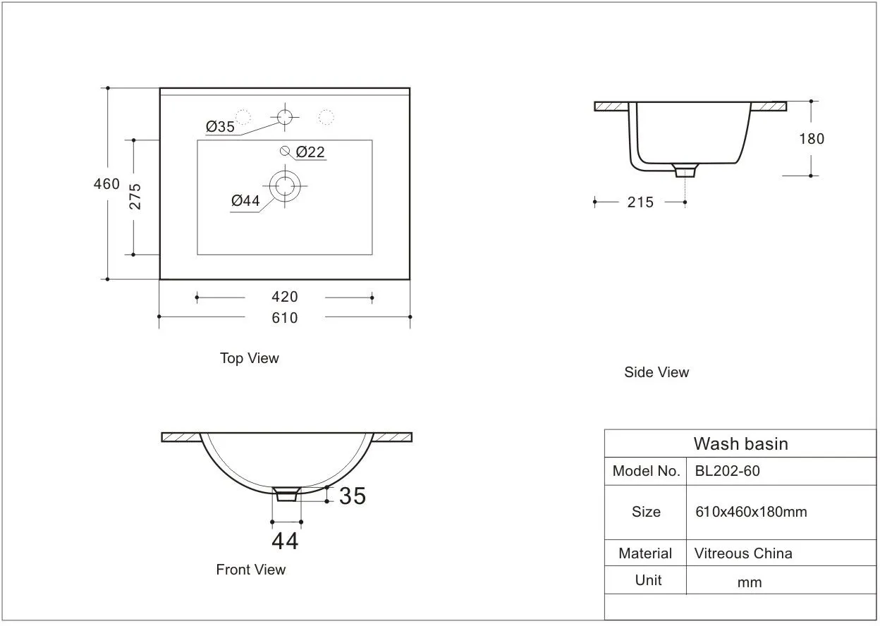 Товар: Раковина Aquanet Flow 60 00347429 - фото 4 Раковина Aquanet Flow 60 00347429 — фото 4, Раковины