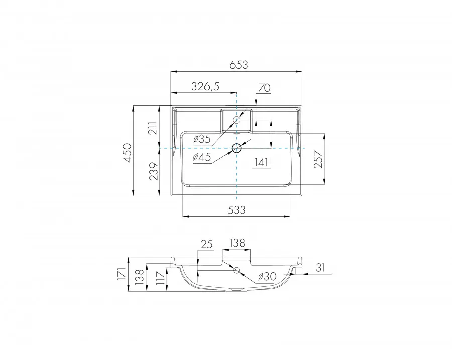 Товар: Раковина ФАБИА 65, белая 1A708731FB010 - фото 4 Раковина ФАБИА 65, белая 1A708731FB010 — фото 4, Раковины