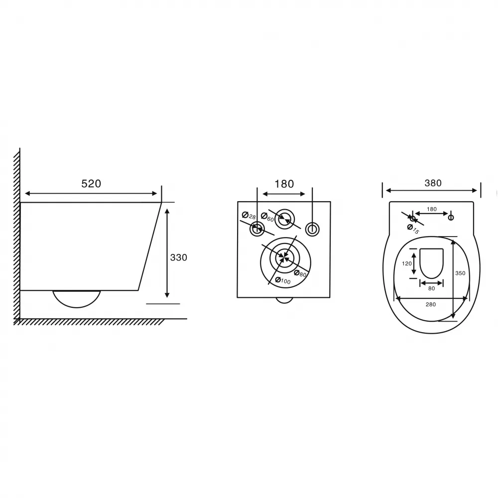Товар: Унитаз ABBER Bequem AC1127 подвесной белый, безободковый, смыв торнадо и струйный смыв - фото 9 Унитаз ABBER Bequem AC1127 подвесной белый, безободковый, смыв торнадо и струйный смыв — фото 9, Подвесные унитазы