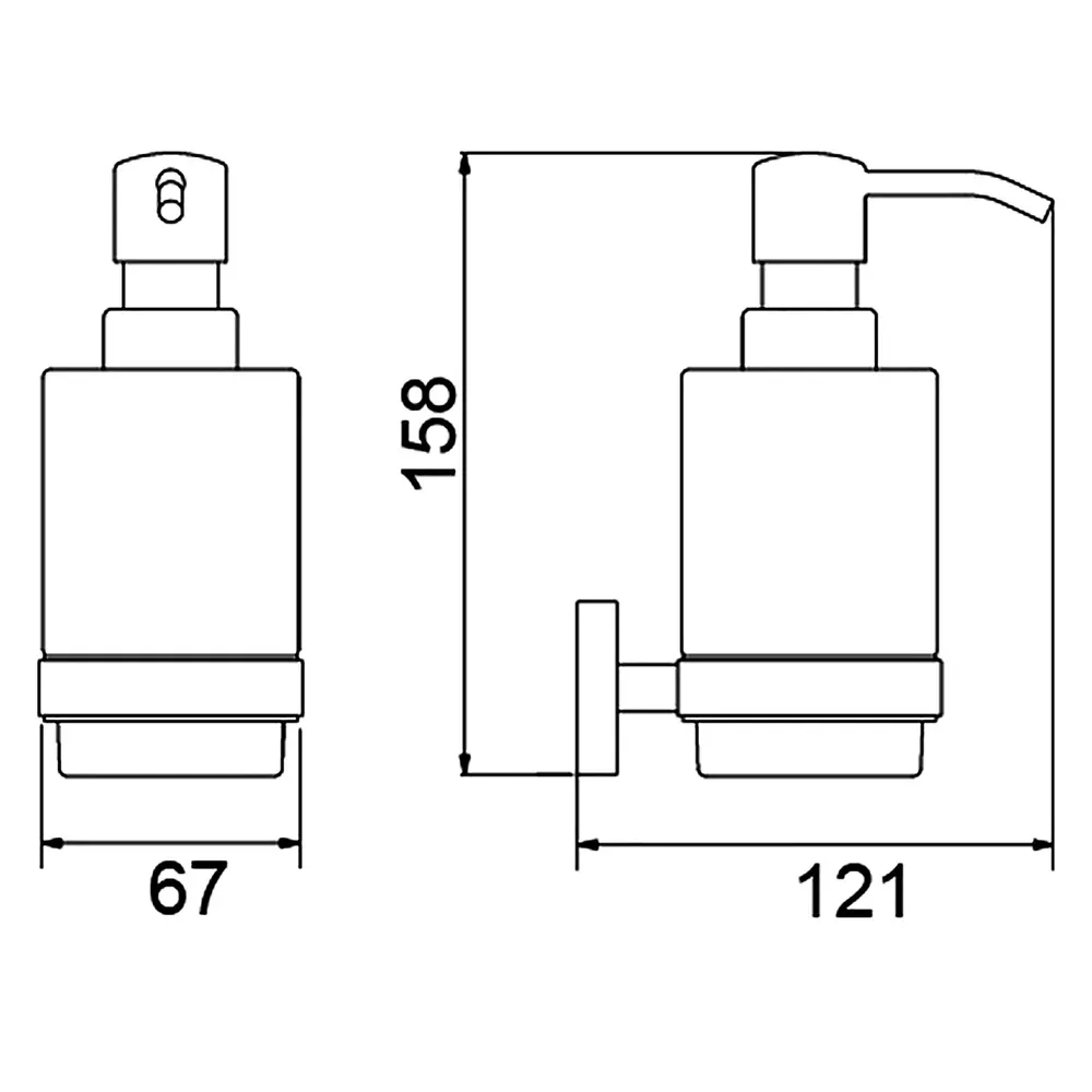 Дозатор Timo Saona 13039/13 никель — фото 2, Дозаторы
