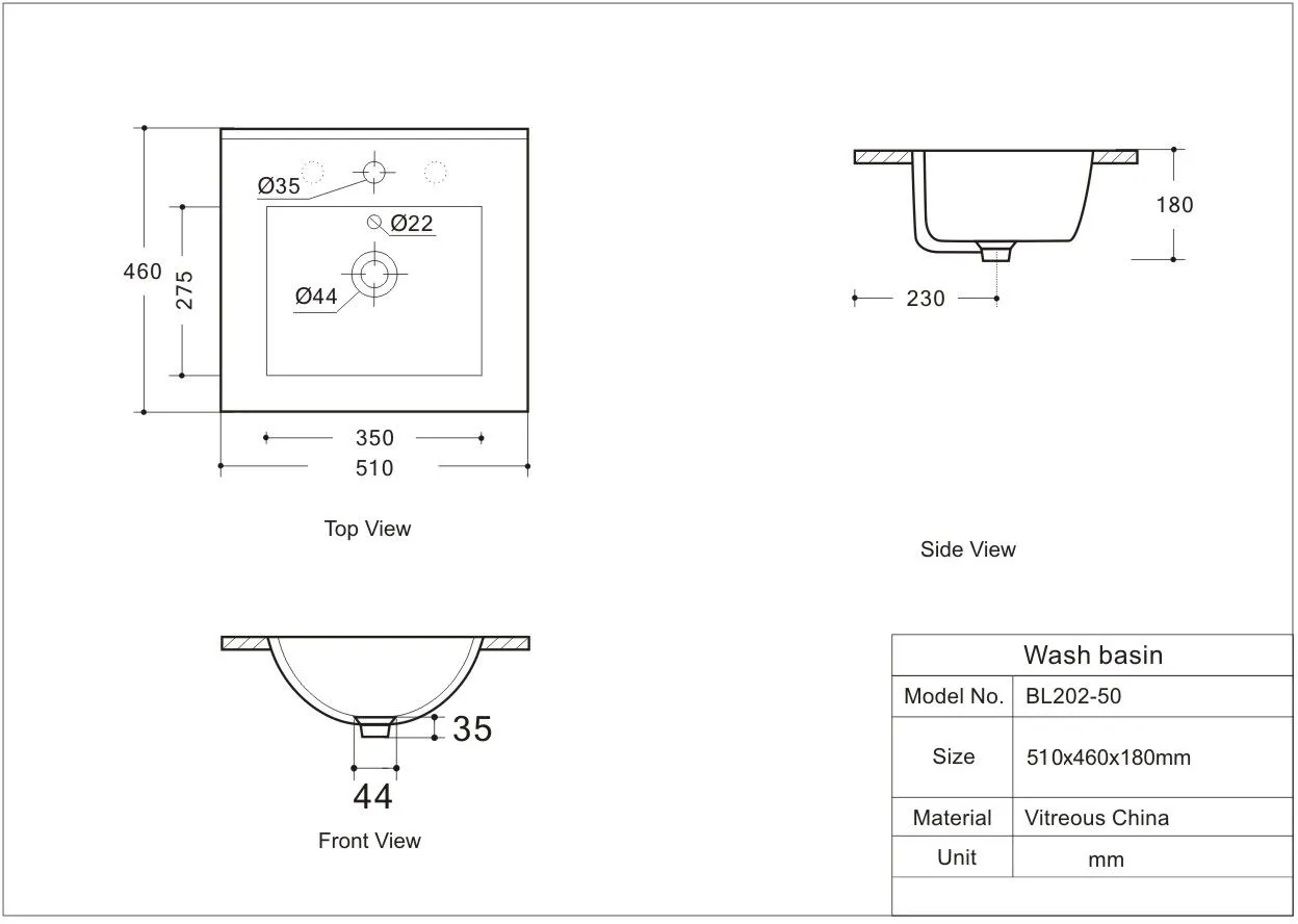 Раковина Aquanet Flow 50 00347428 — фото 7, Раковины